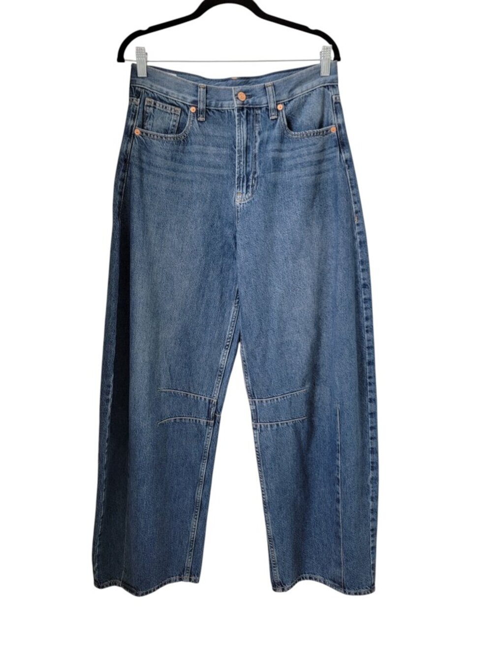 GAP Size 27 / 4 Tall High Rise Horseshoe Denim Blue Jeans